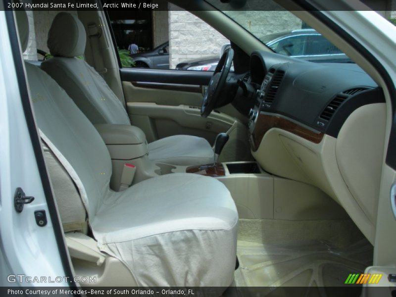 Arctic White / Beige 2007 Hyundai Santa Fe Limited