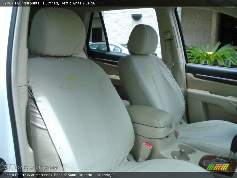 Arctic White / Beige 2007 Hyundai Santa Fe Limited