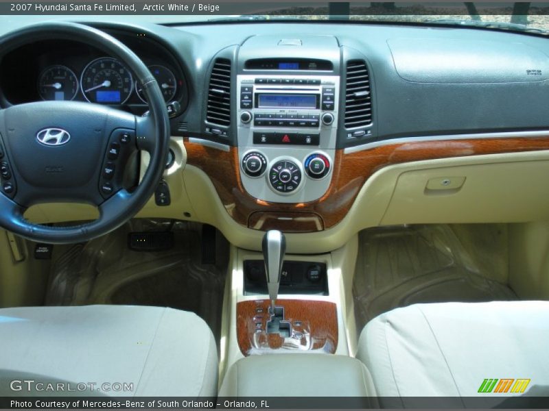 Arctic White / Beige 2007 Hyundai Santa Fe Limited