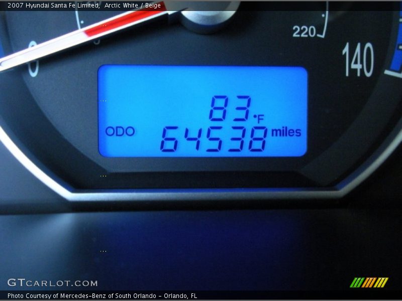 Arctic White / Beige 2007 Hyundai Santa Fe Limited