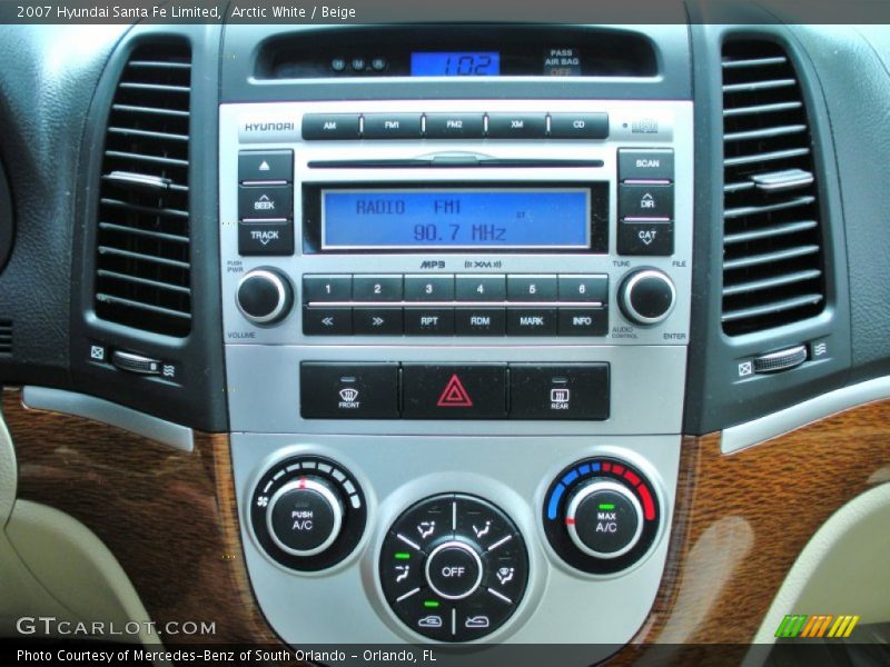 Arctic White / Beige 2007 Hyundai Santa Fe Limited