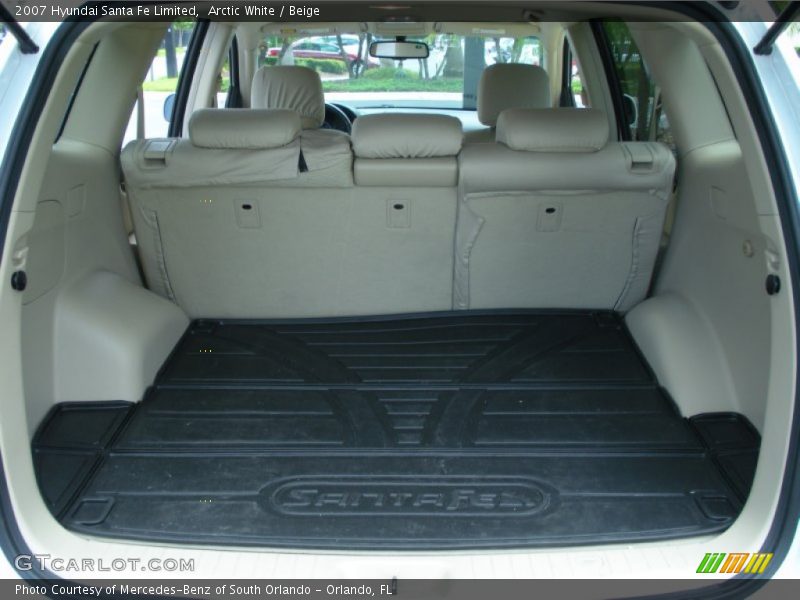 Arctic White / Beige 2007 Hyundai Santa Fe Limited