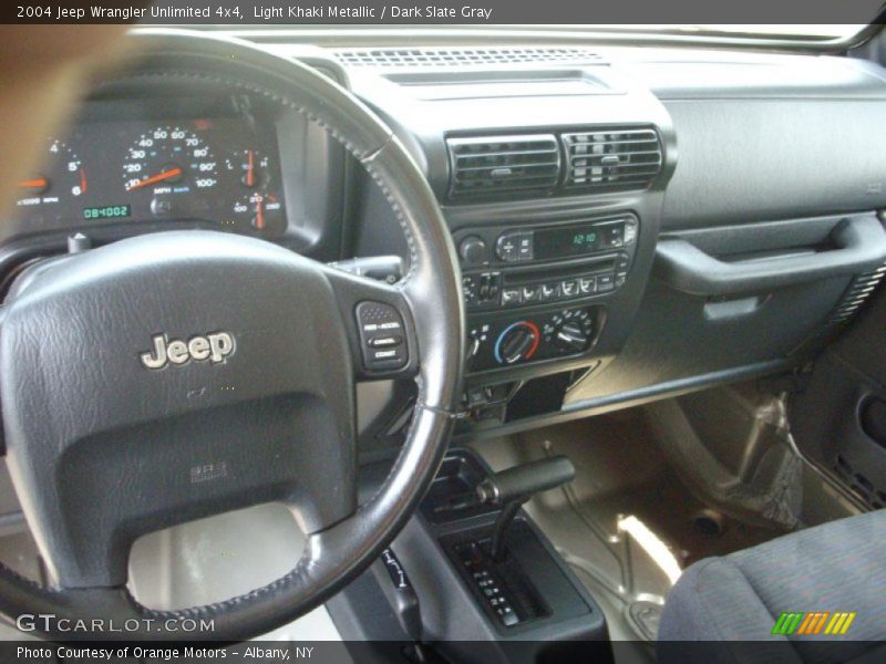 Light Khaki Metallic / Dark Slate Gray 2004 Jeep Wrangler Unlimited 4x4