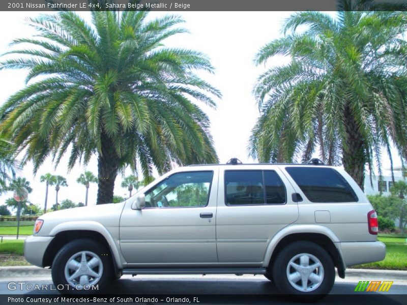 Sahara Beige Metallic / Beige 2001 Nissan Pathfinder LE 4x4
