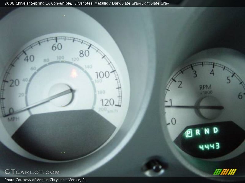 Silver Steel Metallic / Dark Slate Gray/Light Slate Gray 2008 Chrysler Sebring LX Convertible