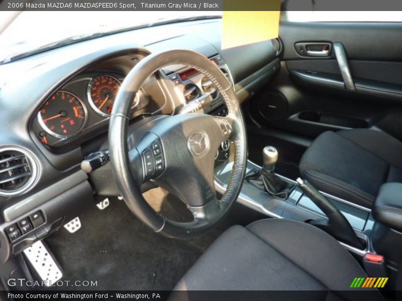 Titanium Gray Mica / Black 2006 Mazda MAZDA6 MAZDASPEED6 Sport
