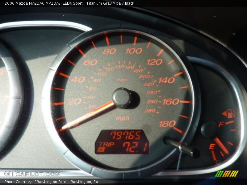 Titanium Gray Mica / Black 2006 Mazda MAZDA6 MAZDASPEED6 Sport