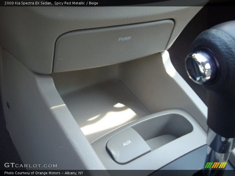 Spicy Red Metallic / Beige 2009 Kia Spectra EX Sedan