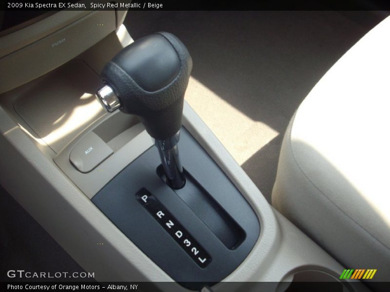Spicy Red Metallic / Beige 2009 Kia Spectra EX Sedan
