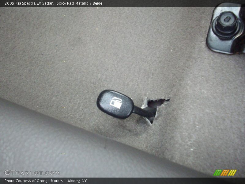 Spicy Red Metallic / Beige 2009 Kia Spectra EX Sedan