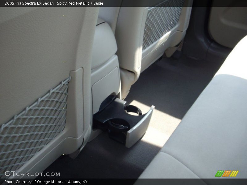 Spicy Red Metallic / Beige 2009 Kia Spectra EX Sedan