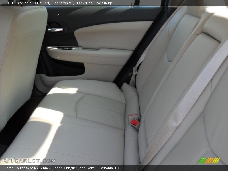 Bright White / Black/Light Frost Beige 2011 Chrysler 200 Limited