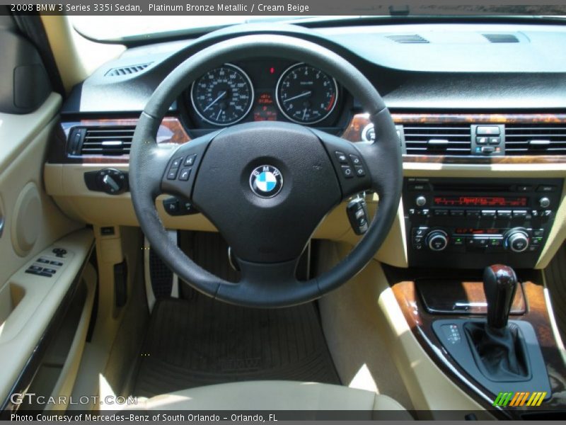 Platinum Bronze Metallic / Cream Beige 2008 BMW 3 Series 335i Sedan