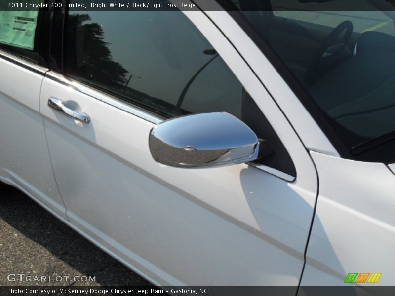 Bright White / Black/Light Frost Beige 2011 Chrysler 200 Limited