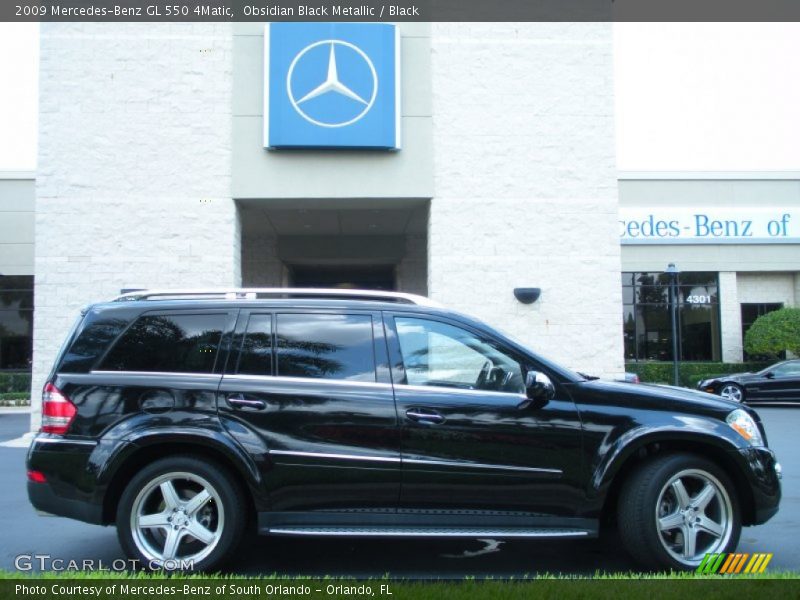 Obsidian Black Metallic / Black 2009 Mercedes-Benz GL 550 4Matic