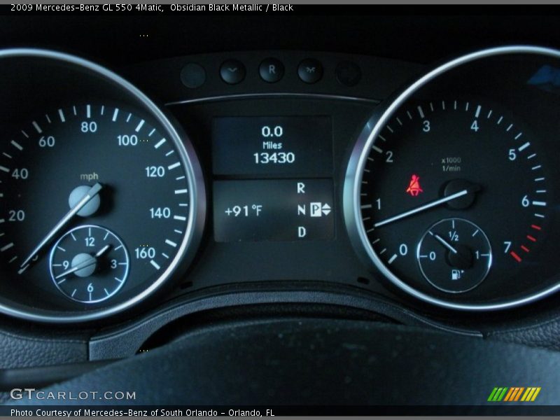 Obsidian Black Metallic / Black 2009 Mercedes-Benz GL 550 4Matic