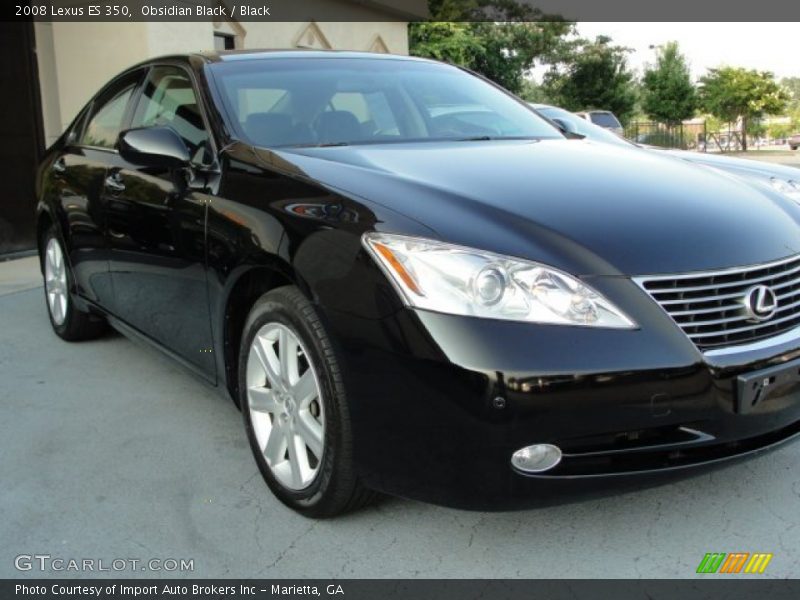 Obsidian Black / Black 2008 Lexus ES 350