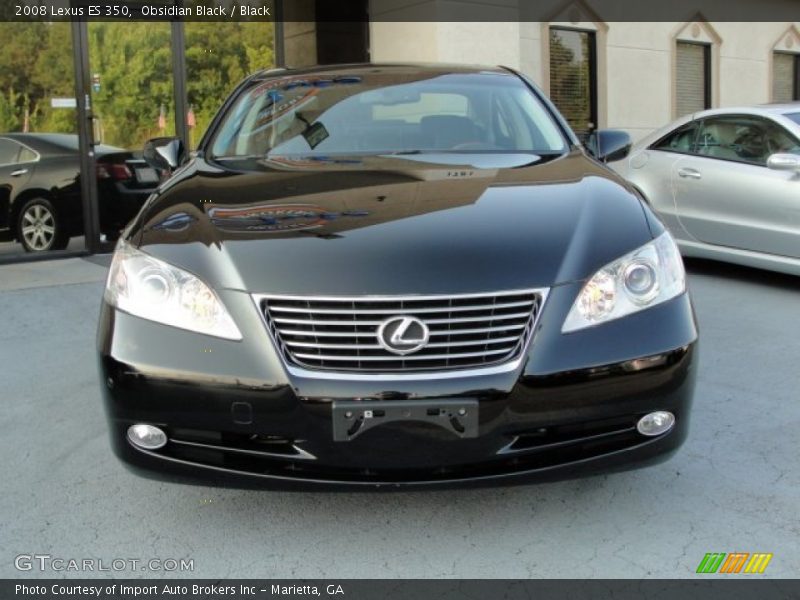 Obsidian Black / Black 2008 Lexus ES 350