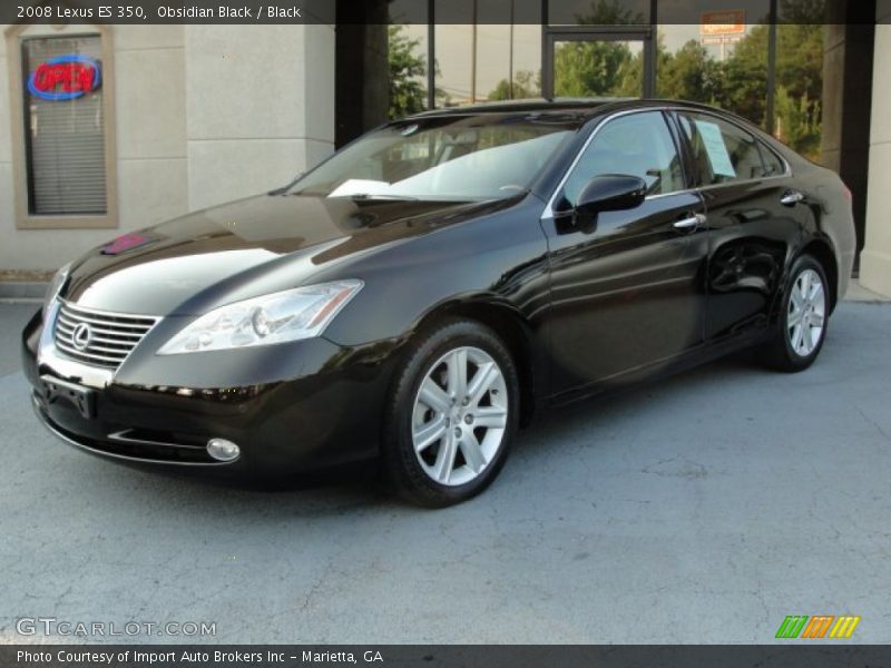 Obsidian Black / Black 2008 Lexus ES 350
