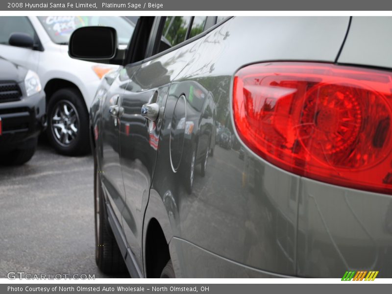 Platinum Sage / Beige 2008 Hyundai Santa Fe Limited