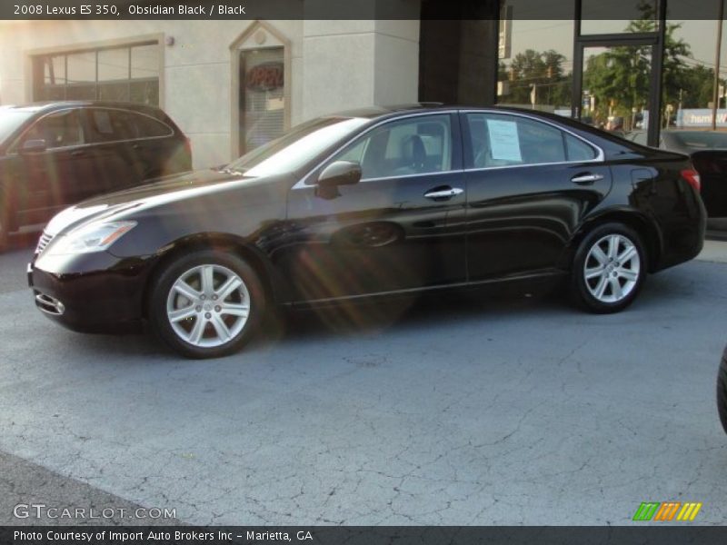 Obsidian Black / Black 2008 Lexus ES 350