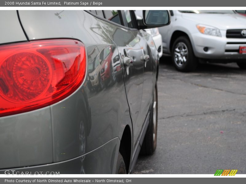 Platinum Sage / Beige 2008 Hyundai Santa Fe Limited