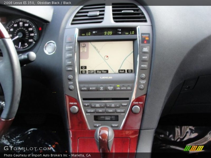 Obsidian Black / Black 2008 Lexus ES 350