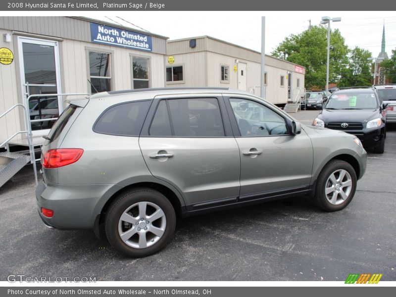 Platinum Sage / Beige 2008 Hyundai Santa Fe Limited