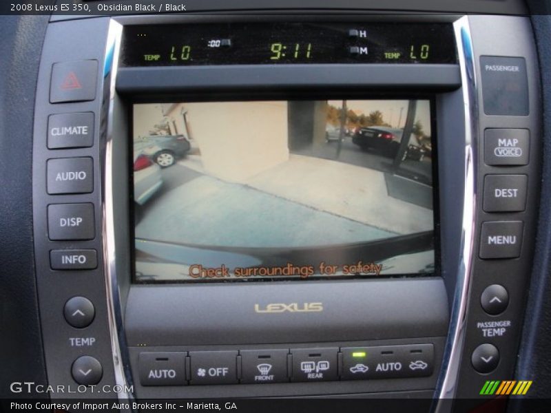 Obsidian Black / Black 2008 Lexus ES 350
