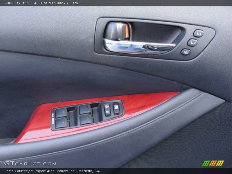 Obsidian Black / Black 2008 Lexus ES 350
