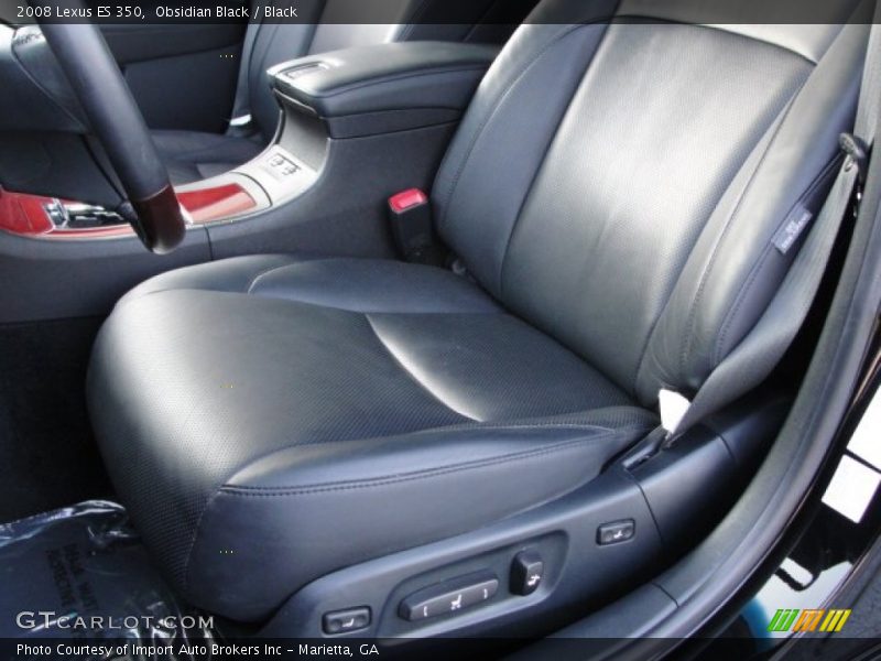 Obsidian Black / Black 2008 Lexus ES 350