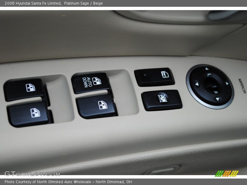 Platinum Sage / Beige 2008 Hyundai Santa Fe Limited