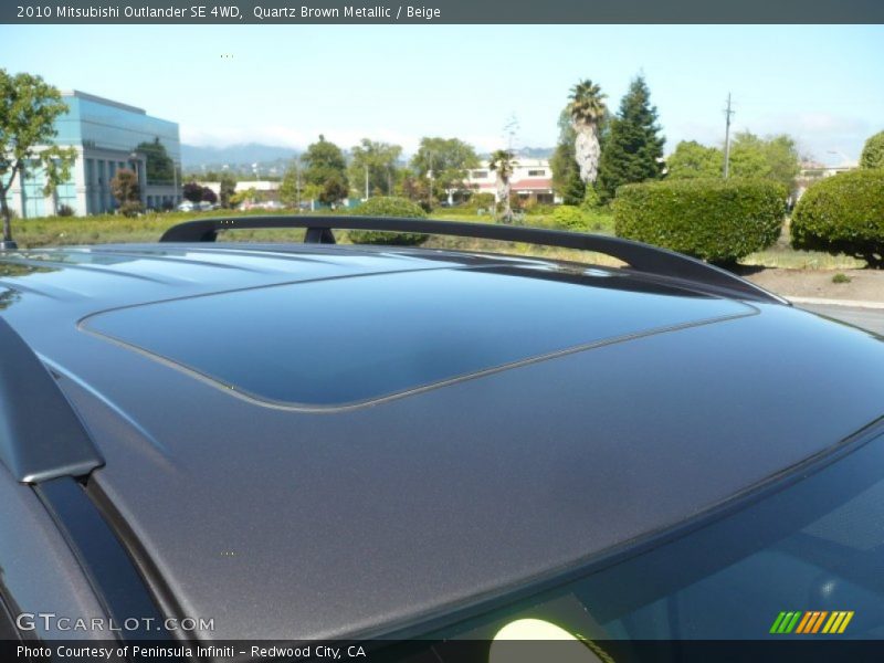 Quartz Brown Metallic / Beige 2010 Mitsubishi Outlander SE 4WD