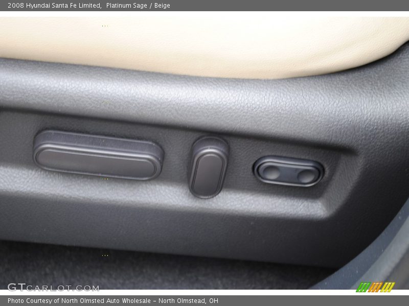 Platinum Sage / Beige 2008 Hyundai Santa Fe Limited