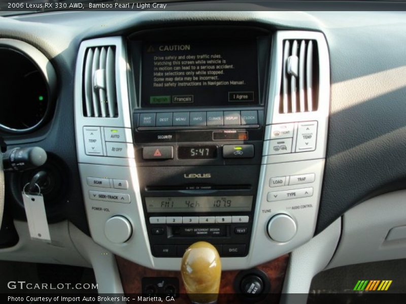 Bamboo Pearl / Light Gray 2006 Lexus RX 330 AWD