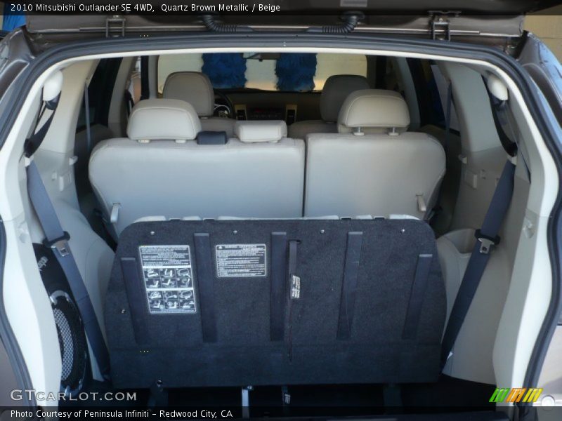 Quartz Brown Metallic / Beige 2010 Mitsubishi Outlander SE 4WD