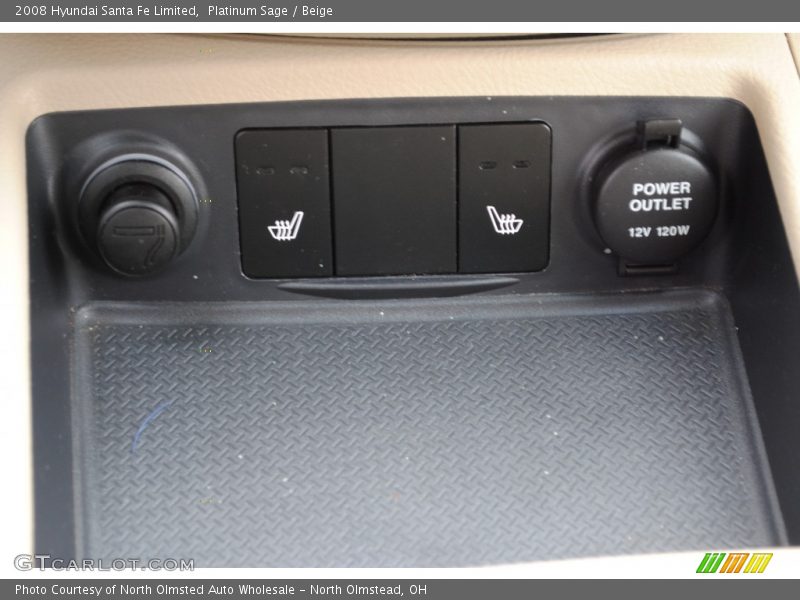 Platinum Sage / Beige 2008 Hyundai Santa Fe Limited