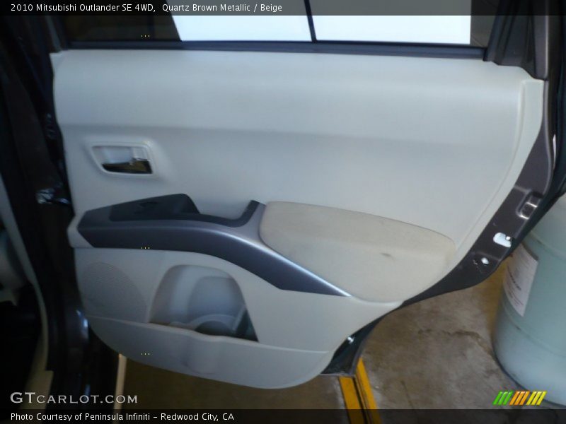 Quartz Brown Metallic / Beige 2010 Mitsubishi Outlander SE 4WD