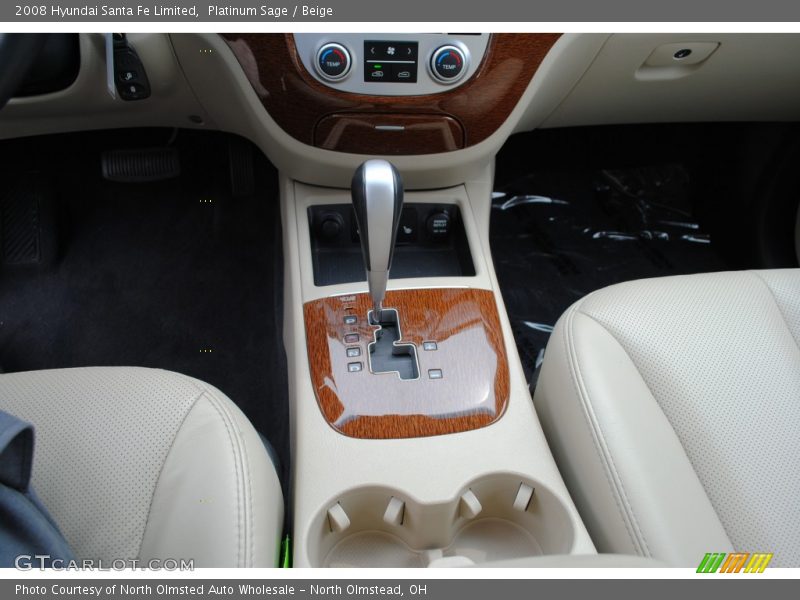 Platinum Sage / Beige 2008 Hyundai Santa Fe Limited