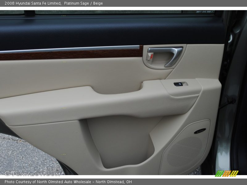 Platinum Sage / Beige 2008 Hyundai Santa Fe Limited