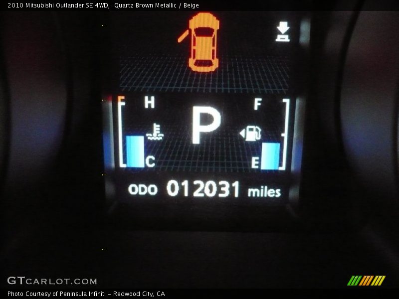 Quartz Brown Metallic / Beige 2010 Mitsubishi Outlander SE 4WD