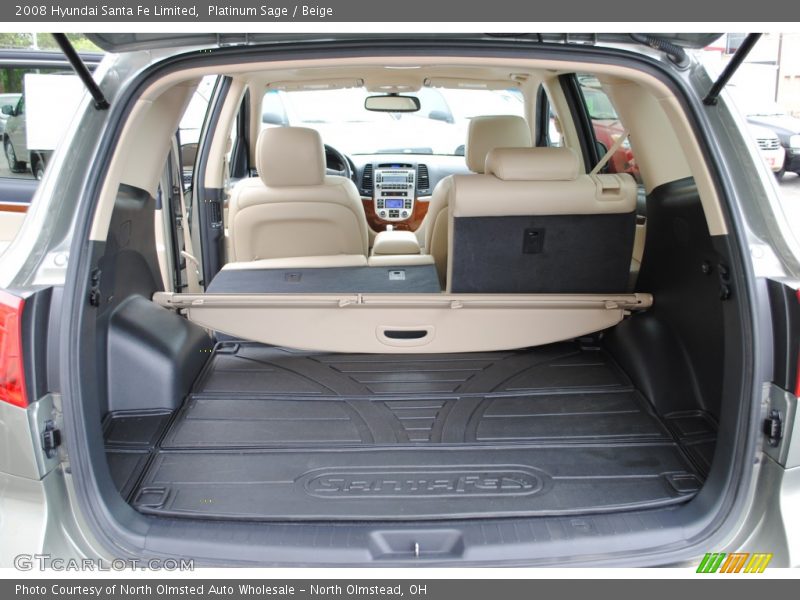 Platinum Sage / Beige 2008 Hyundai Santa Fe Limited