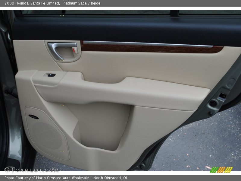 Platinum Sage / Beige 2008 Hyundai Santa Fe Limited