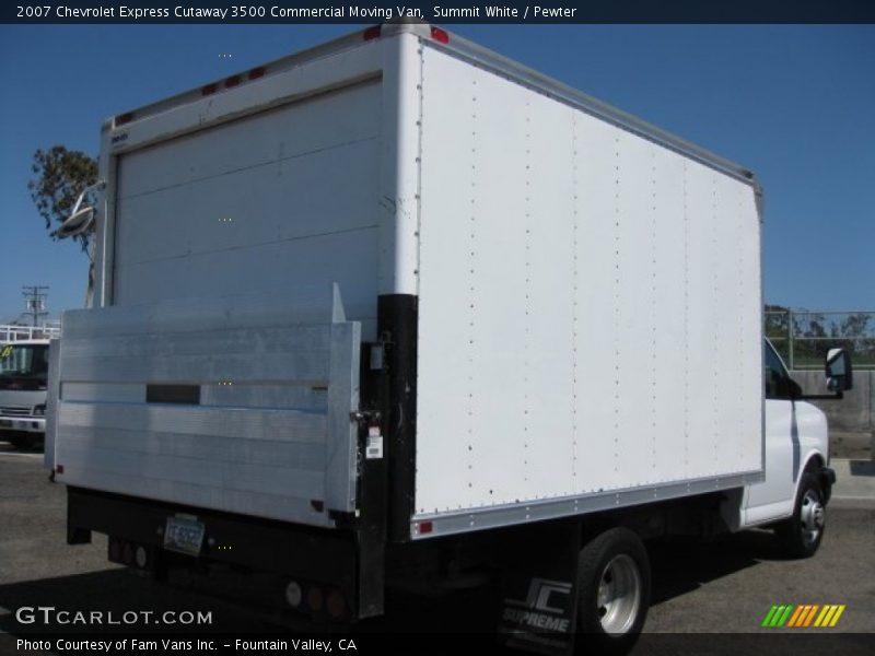 Summit White / Pewter 2007 Chevrolet Express Cutaway 3500 Commercial Moving Van