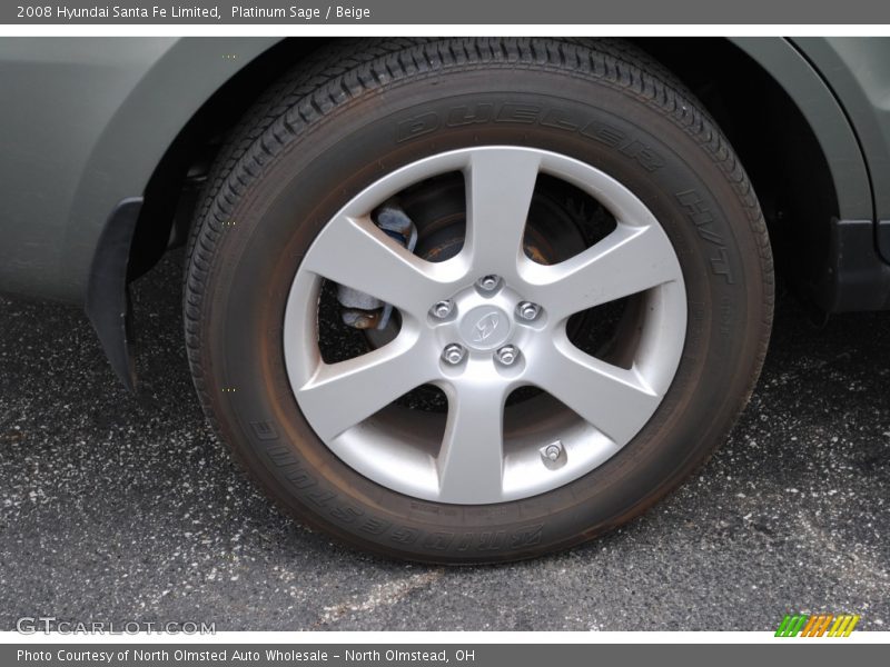 Platinum Sage / Beige 2008 Hyundai Santa Fe Limited