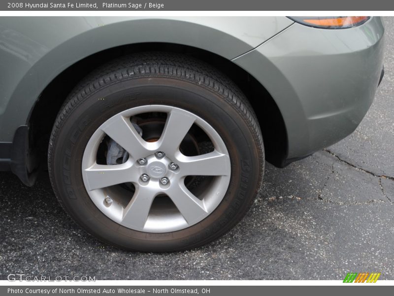 Platinum Sage / Beige 2008 Hyundai Santa Fe Limited