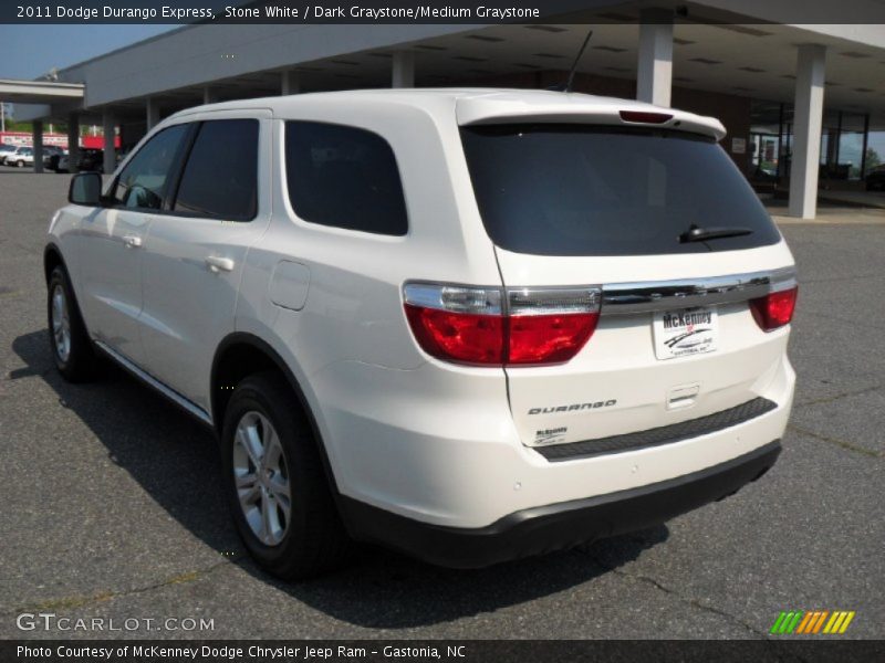 Stone White / Dark Graystone/Medium Graystone 2011 Dodge Durango Express