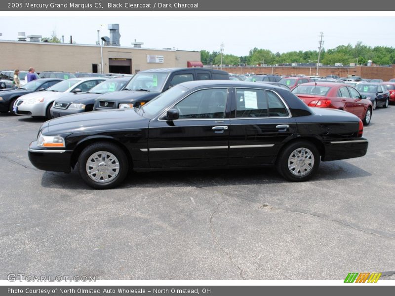 Black Clearcoat / Dark Charcoal 2005 Mercury Grand Marquis GS