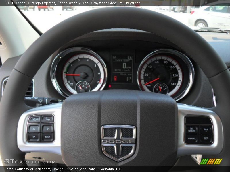 Stone White / Dark Graystone/Medium Graystone 2011 Dodge Durango Express
