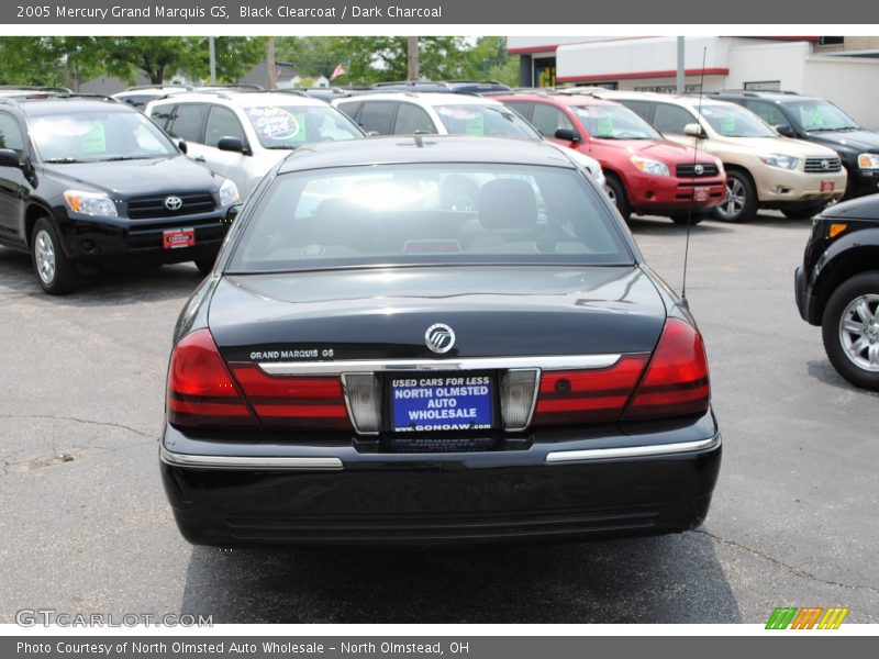 Black Clearcoat / Dark Charcoal 2005 Mercury Grand Marquis GS